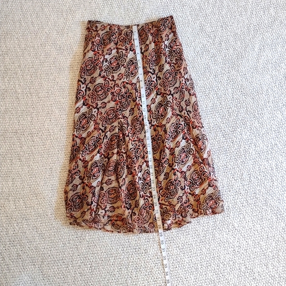East 5th Coral and brown skirt - Picture 1 of 7
